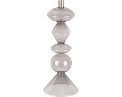 Present Time Kandelaar Totem - Zwart - 16x16x41cm - Retro