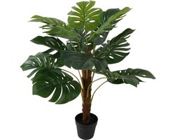 Present Time Kunstplant Monstera Large - Groen - 75x75x98cm - Modern
