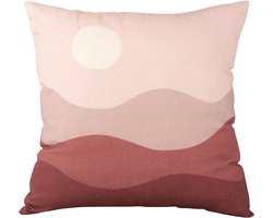 Present Time Kussen Sunset - Roze - 45x45 cm - Modern,Scandinavisch