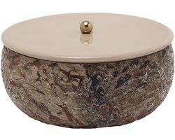 Present Time - Opbergbox Mosaic Marble - Bruin