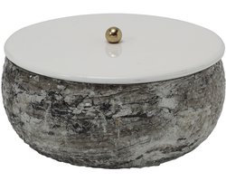 Present Time - Opbergbox Mosaic Marble - Wit
