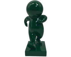 Present Time Ornament Amigo Walking Medium - Groen - 10.5x9.8x20cm - Modern - Kunststof - Moederdag - Moederdag cadeautje - Moederdag cadeau voor mama