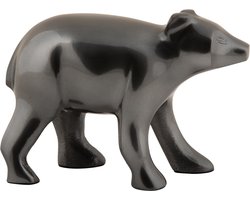 Present Time Ornament Bear - Grijs - 15x7x10.5cm - Scandinavisch - Aluminium