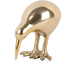 Present Time Ornament Bird - Goud - 21x7.5x9.5cm - Modern - Hout