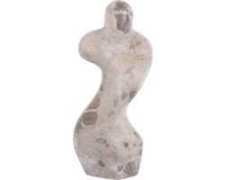 Present Time Ornament Female Abstract - Bruin - 10x5x23cm - Scandinavisch - Marmer