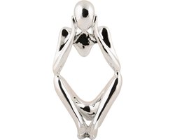 Present Time Ornament Imagine - Zilver - 12.5x10x23.5cm - Scandinavisch - Polyresin