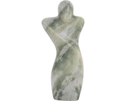 Present Time Ornament Male Abstract - Groen - 10x5x23cm - Scandinavisch - Marmer