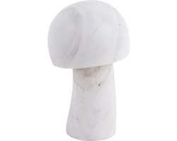 Present Time Ornament Mushroom Small - Wit - 7.5x7.5x14cm - Modern - Marmer