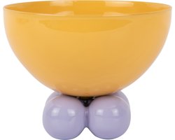 Present Time - Schaal Double Funky Medium - Bright yellow & soft purple