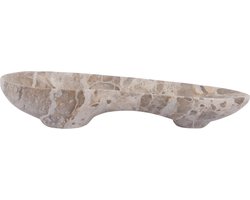 Present Time Schaal Organic - Bruin - 37x13x7cm - Marmer - Scandinavisch - Woonkamer