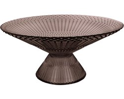 Present Time Schaal Prance - Medium - Glas Chocolade Bruin - Ø25x12cm - Modern