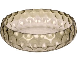 Present Time Schaal Speckles - Large - Glas Mosgroen - Ø26x7cm - Glas - Modern - Woonkamer - Pasen - Paasdecoratie - Schaal voor Pasen