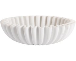 Present Time Schaal Wave - Wit - Ø20cm - Polyresin - Scandinavisch - Woonkamer