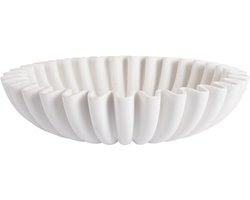 Present Time Schaal Wave - Wit - Ø30cm - Polyresin - Scandinavisch - Woonkamer