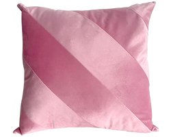 Present Time Sierkussen Tono - Helderroze - 45x45x7cm - Scandinavisch - Polyester