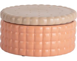 Present Time - Storage Jar Biscuit Box Large - Peach orange