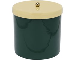 Present Time - Storage Jar Double Funky Retro - Retro green & soft yellow