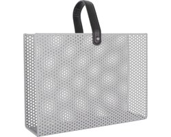 Present Time Tijdschriftenrek Perky Mesh - Grijs - 30x33x9cm - Modern