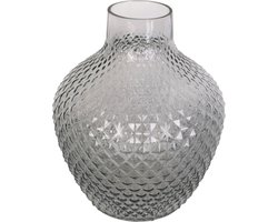 Present Time Vaas Delight - Large -Glas Donkergrijs - Ø21x25cm - Modern
