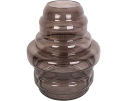 Present Time Vaas Distinct - Glas Chocolade Bruin - Ø20x25cm - Modern