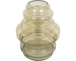 Present Time Vaas Distinct - Large - Glas Mosgroen - Ø25x30cm - Modern