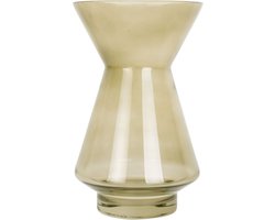 Present Time Vaas Glow - Medium - Glas Mosgroen - Ø13,5x22cm - Modern