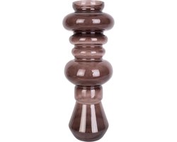 Present Time Vaas Morgana - Glas Chocolade Bruin - Large - 18x50cm - Scandinavisch