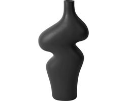 Present Time Vaas Organic Curves - Zwart - 15,5x8x30,5cm - Scandinavisch,Modern