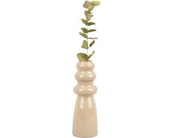 Present Time Vase Sparkle Bottle glass - sand brown