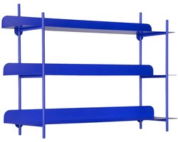 Present Time Wanddecoratie Cool Retro - Kobaltblauw - 60x16x42cm - Modern