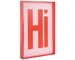 Present Time Wanddecoratie Hi Medium - Rood - 3x22x31cm - Modern