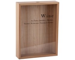 Present Time Wanddecoratie Momentum Box - Licht hout - 8x30x40cm - Scandinavisch