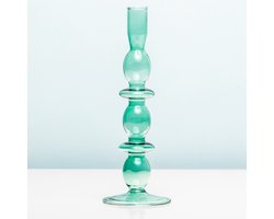 PresentTime Glass Art Bubbles Kandelaar - Groot/groen
