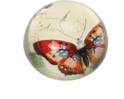 Presse papier Vlinder, Ø8xH3,5cm