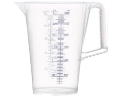 PRESSOL Maatbeker 3l schaalverdeling blauw PP - 7084