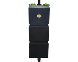 Prestige wand regenton Amsterdam zwart