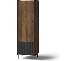 Prestigo P2 Kledingkast met openslaande deuren - 59 cm - kledingkast met hanger - met planken - gesloten plank - hoge poten - woonkamermeubel - slaapkamermeubel - Maxi Maja