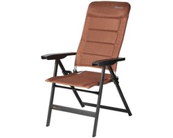 PRESTO 8860 - Campingstoel - Ergonomisch Verstelbaar - Lichtgewicht Aluminium - Stapelbaar - Cognacbruin