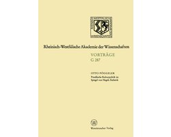 Preussische Kulturpolitik Im Spiegel Von Hegels Ästhetik