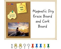 Prikbord - muurschildering | pinnen frame | paneel voor kantoor, keuken, slaapkamer, café, huis, school, restaurant, café