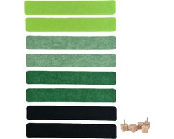 Prikbord zelfklevend rechthoekig tegels, pinboard, muur, kurk, recycled PET vilt, tekeningen, foto's en memo‘s te bewaren, afbeeldingen, aantekeningen, voor huis, school, muurdecoratie, geluiddempend, bureau accessoires