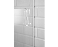 Primanova Handdoek Kleding Haak voor Radiator | Hanger voor Badhanddoek | Transparant