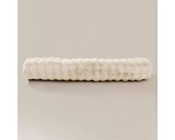 Primaviera Deluxe Bodypillow Pompom – 140x20 cm – Faux Fur – Lang Kussen – Luxe en Zacht – Stevig – Wasbaar – Beige