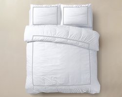 Primaviera Deluxe Brata Dekbedovertrek - Tweepersoons - 200X200/260 + 2 x kussenslopen 60x70 - Wit