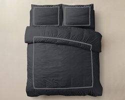 Primaviera Deluxe Brata Dekbedovertrek - Tweepersoons - 200X200/260 + 2 x kussenslopen 60x70 - Zwart