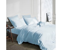 Primaviera Deluxe dekbedovertrek 100% Bamboo Blauw 200 x 200/220 cm