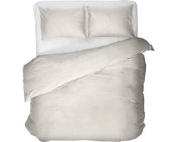 Primaviera Deluxe Egyptisch Katoen Dekbedovertrek - Eenpersoons - 140X200/260 + 1 x kussensloop 60x70 - Creme