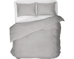 Primaviera Deluxe Egyptisch Katoen Dekbedovertrek - Eenpersoons - 140X200/260 + 1 x kussensloop 60x70 - Grijs