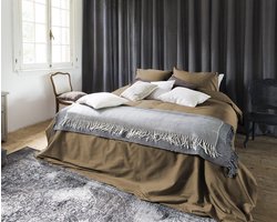 Primaviera Deluxe Hotel Linnen - Dekbedovertrek - Eenpersoons - 140x200/220 + 1 kussensloop 60x70 - Taupe