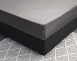 Primaviera Deluxe Satijnen - Hoeslaken - 160 x 200 - Grijs